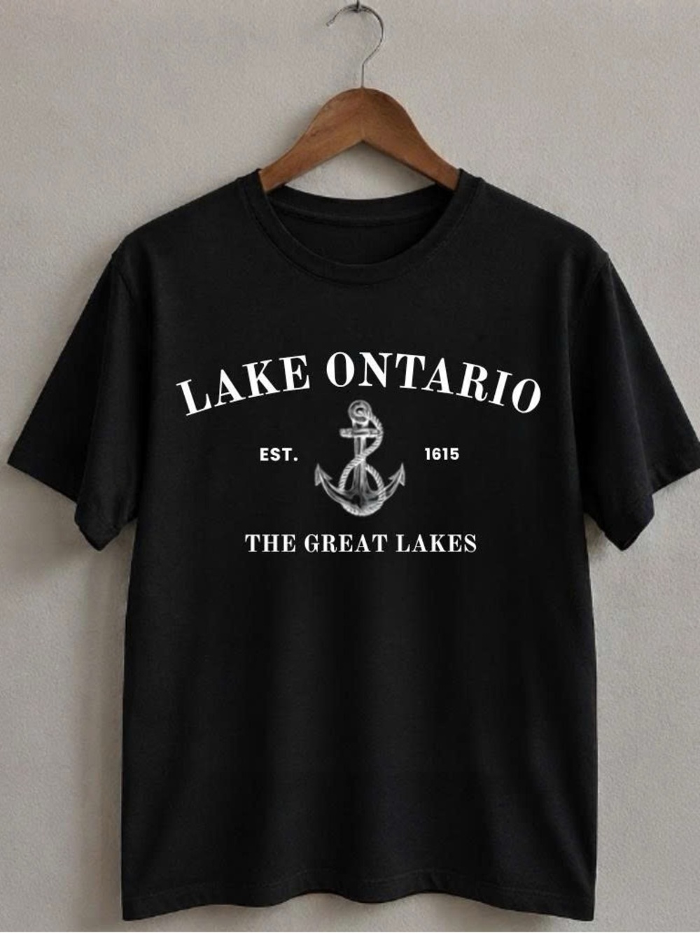 Lake Ontario Graphic Tee - Black